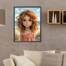 Load image into Gallery viewer, Diamond Painting - Full Round - seaside girl (30*40CM)
