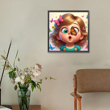 Load image into Gallery viewer, Diamond Painting - Full Round - big head girl (30*30CM)
