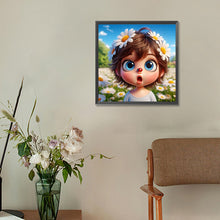Load image into Gallery viewer, Diamond Painting - Full Round - big head girl (30*30CM)
