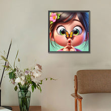 Load image into Gallery viewer, Diamond Painting - Full Round - big head girl (30*30CM)
