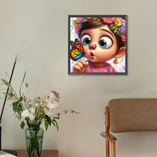 Load image into Gallery viewer, Diamond Painting - Full Round - big head girl (30*30CM)
