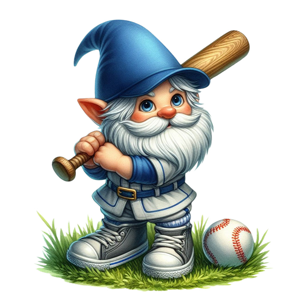 Diamond Painting - Full Round - baseball swinging goblin (30*30CM)
