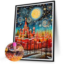 Load image into Gallery viewer, Diamond Painting - Full Round - starry sky town scenery (40*50CM)
