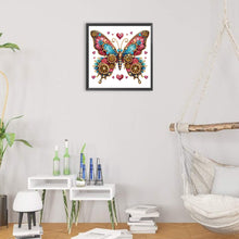 Load image into Gallery viewer, Diamond Painting - Partial Special Shaped - Steampunk style mechanical butterfly (30*30CM)
