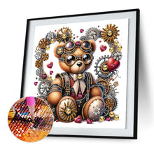 Load image into Gallery viewer, Diamond Painting - Partial Special Shaped - Steampunk mechanical teddy bear (30*30CM)
