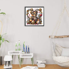 Load image into Gallery viewer, Diamond Painting - Partial Special Shaped - Steampunk mechanical teddy bear (30*30CM)
