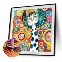 Load image into Gallery viewer, Diamond Painting - Full Round - abstract cat (30*30CM)
