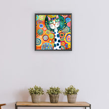 Load image into Gallery viewer, Diamond Painting - Full Round - abstract cat (30*30CM)
