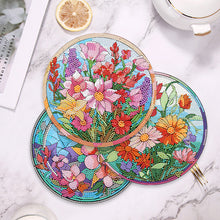Load image into Gallery viewer, 4Pcs Diamond Painting Coasters Flower Animal DIY Art Coaster Art Craft Supplies
