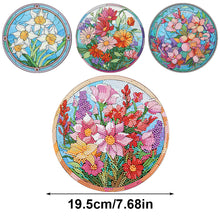 Load image into Gallery viewer, 4Pcs Diamond Painting Coasters Flower Animal DIY Art Coaster Art Craft Supplies
