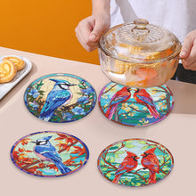 Load image into Gallery viewer, 4Pcs Diamond Painting Coasters Flower Animal DIY Art Coaster Art Craft Supplies

