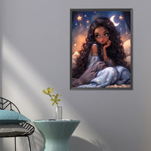 Load image into Gallery viewer, Diamond Painting - Full Round - starry night girl (50*60CM)
