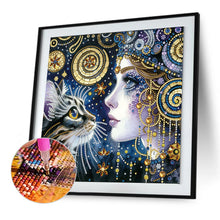 Load image into Gallery viewer, Diamond Painting - Partial Special Shaped - world cat day (30*30CM)
