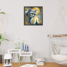 Load image into Gallery viewer, Diamond Painting - Partial Special Shaped - world cat day (30*30CM)

