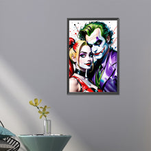 Load image into Gallery viewer, AB Diamond Painting - Full Round - Joker and Harley Quinn (40*60CM)
