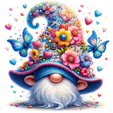 Load image into Gallery viewer, Diamond Painting - Full Square - butterfly flower gnome (30*30CM)
