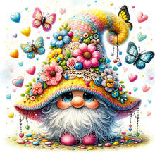 Load image into Gallery viewer, Diamond Painting - Full Square - butterfly flower gnome (30*30CM)
