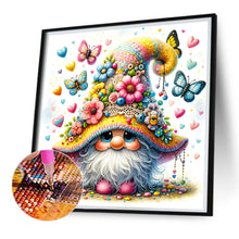 Load image into Gallery viewer, Diamond Painting - Full Square - butterfly flower gnome (30*30CM)
