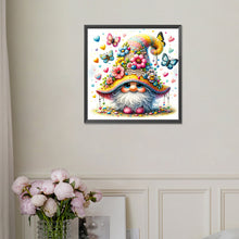 Load image into Gallery viewer, Diamond Painting - Full Square - butterfly flower gnome (30*30CM)
