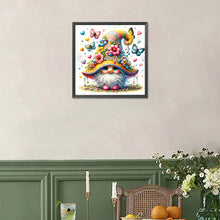 Load image into Gallery viewer, Diamond Painting - Full Square - butterfly flower gnome (30*30CM)
