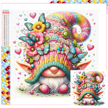 Load image into Gallery viewer, Diamond Painting - Full Square - butterfly flower gnome (30*30CM)
