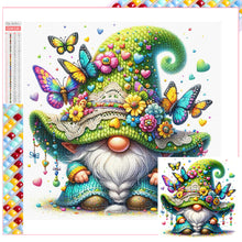 Load image into Gallery viewer, Diamond Painting - Full Square - butterfly flower gnome (30*30CM)
