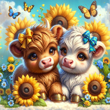 Load image into Gallery viewer, Diamond Painting - Full Round - Sunflower consumes cow (40*40CM)
