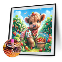 Load image into Gallery viewer, Diamond Painting - Full Round - Strawberry Garden Cow (40*40CM)
