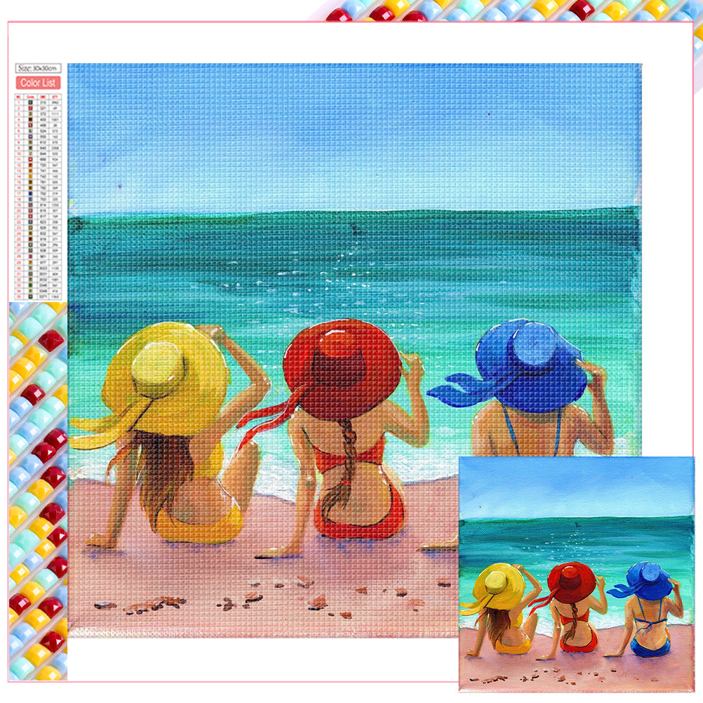 Diamond Painting - Full Square - beach house (30*30CM)