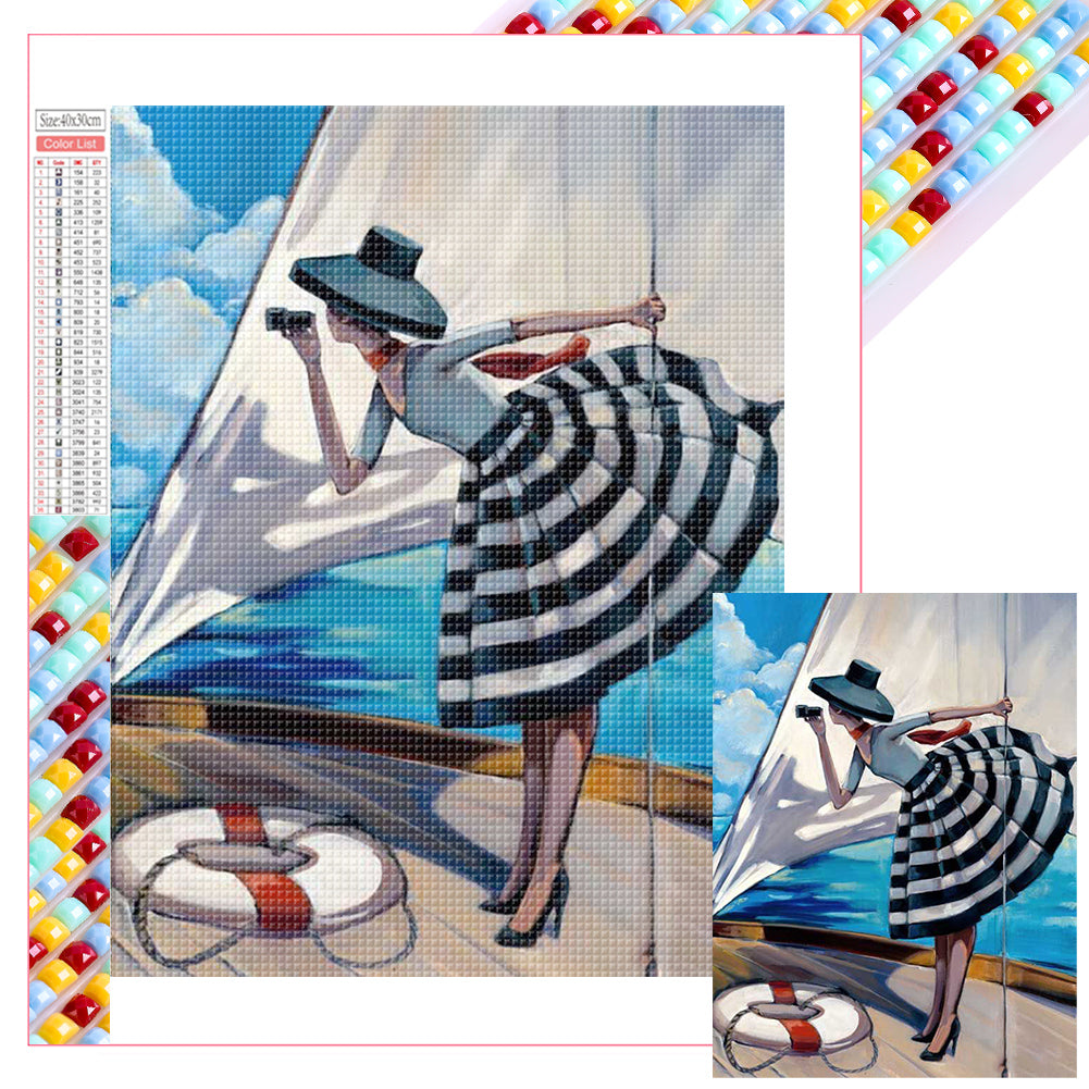Diamond Painting - Full Square - Looking into the distance (30*40CM)