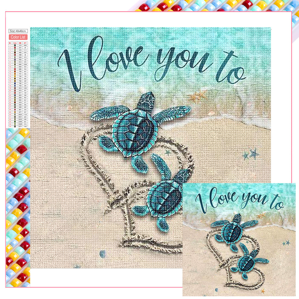 Diamond Painting - Full Square - sea turtle (40*40CM)
