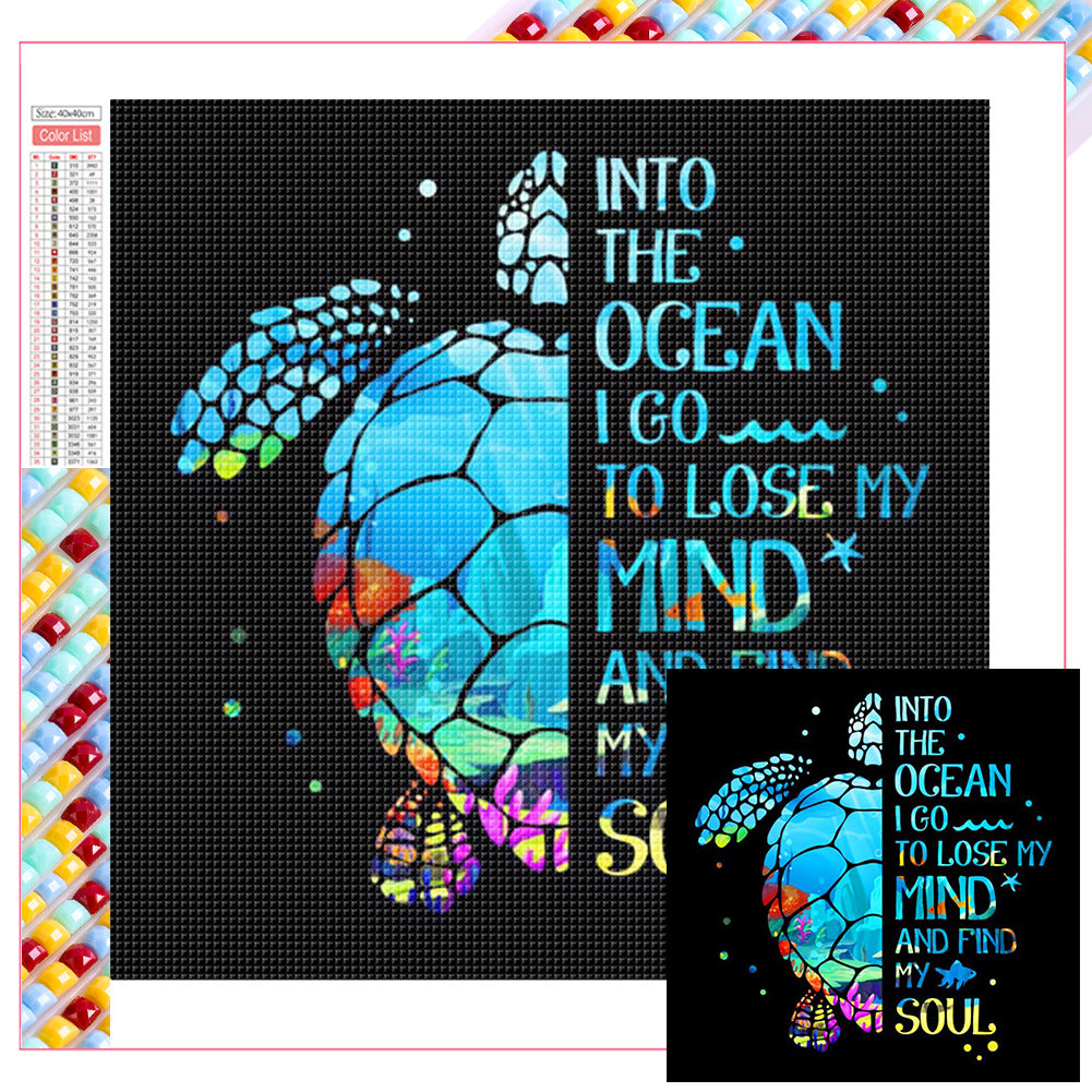 Diamond Painting - Full Square - sea turtle (40*40CM)