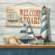 Load image into Gallery viewer, Diamond Painting - Full Square - ocean sailing boat (30*30CM)
