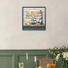 Load image into Gallery viewer, Diamond Painting - Full Square - ocean sailing boat (30*30CM)
