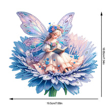 Load image into Gallery viewer, Acrylic Reading Flower Elf 5D DIY Diamond Painting Ornaments Kit for Home Decor
