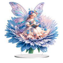 Load image into Gallery viewer, Acrylic Reading Flower Elf 5D DIY Diamond Painting Ornaments Kit for Home Decor
