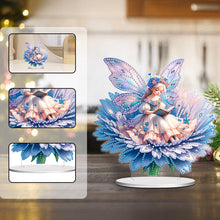 Load image into Gallery viewer, Acrylic Reading Flower Elf 5D DIY Diamond Painting Ornaments Kit for Home Decor
