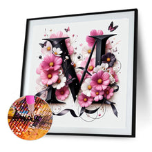 Load image into Gallery viewer, Diamond Painting - Full Round - Daisy letter M (40*40CM)
