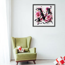 Load image into Gallery viewer, Diamond Painting - Full Round - Daisy letter M (40*40CM)
