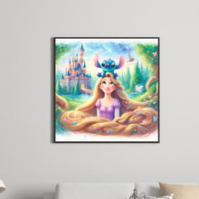 Load image into Gallery viewer, Diamond Painting - Full Round - Stitch and Rapunzel (40*40CM)
