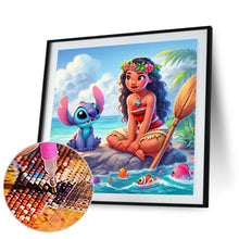 Load image into Gallery viewer, Diamond Painting - Full Round - Stitch and Princess Moana (40*40CM)
