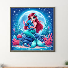 Load image into Gallery viewer, Diamond Painting - Full Round - Stitch and Princess Ariel (40*40CM)
