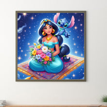 Load image into Gallery viewer, Diamond Painting - Full Round - Stitch and Princess Jasmine (40*40CM)
