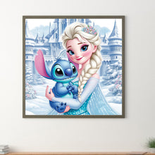 Load image into Gallery viewer, Diamond Painting - Full Round - Stitch and Princess Elsa (40*40CM)

