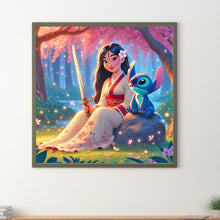 Load image into Gallery viewer, Diamond Painting - Full Round - Stitch and Princess Mulan (40*40CM)
