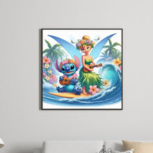 Load image into Gallery viewer, Diamond Painting - Full Round - Stitch and Princess Tinker Bell (40*40CM)
