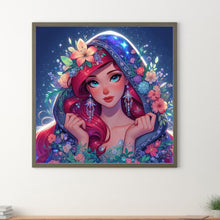Load image into Gallery viewer, Diamond Painting - Full Round - hijab princess ariel (40*40CM)

