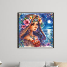 Load image into Gallery viewer, Diamond Painting - Full Round - hijab princess moana (40*40CM)
