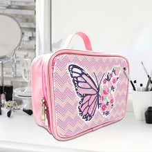 Load image into Gallery viewer, Butterfly Pattern 5D DIY Diamond Painting Makeup Bag Rhinestone Zipper Handbag
