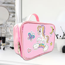 Load image into Gallery viewer, Cartoon Unicorn 5D DIY Diamond Painting Makeup Bag Rhinestone Zipper Handbag
